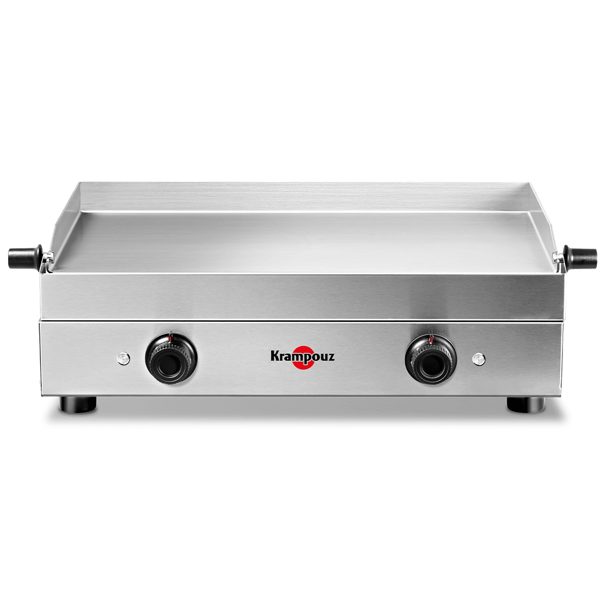 Professional electric plancha with stainless steel plate - 2 cooking zones