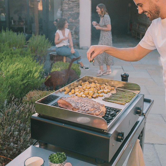 Duo K Combiné barbecue et plancha électrique