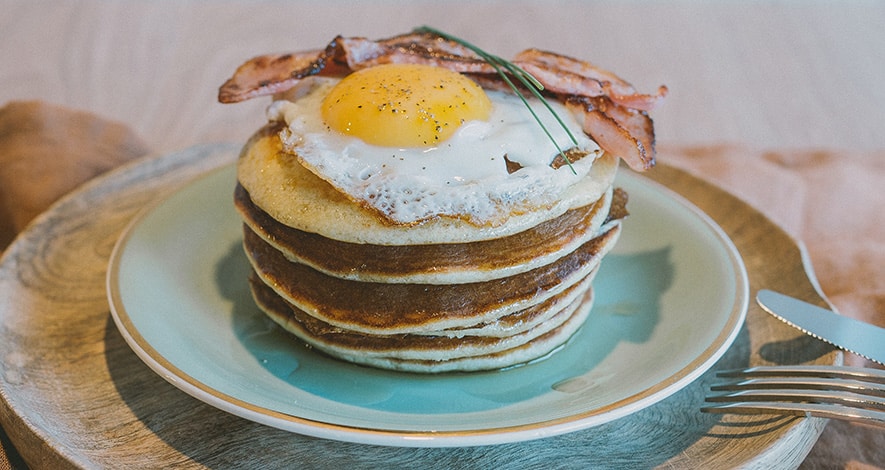 Pancakes fluffy oeuf et au bacon | Krampouz