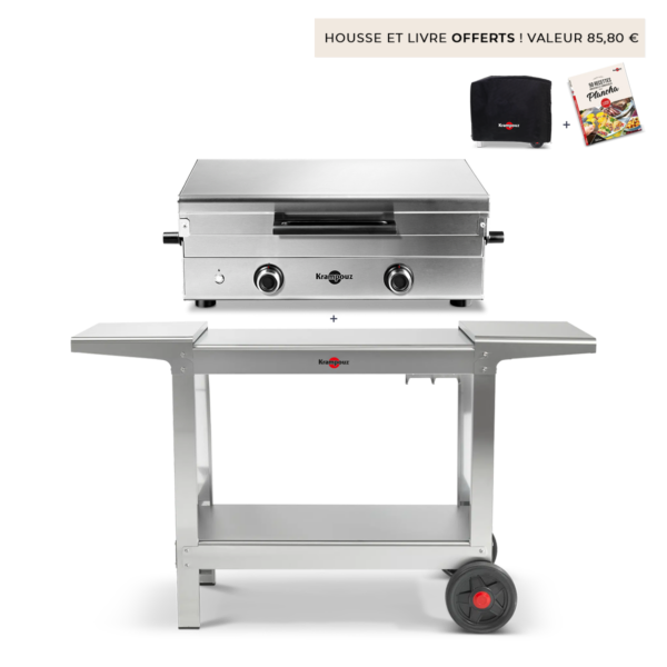 Pack • Plancha Club gaz + Chariot Plein Air