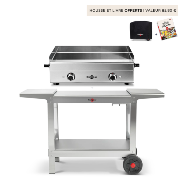 Pack • Plancha Design élec. + Chariot Plein Air