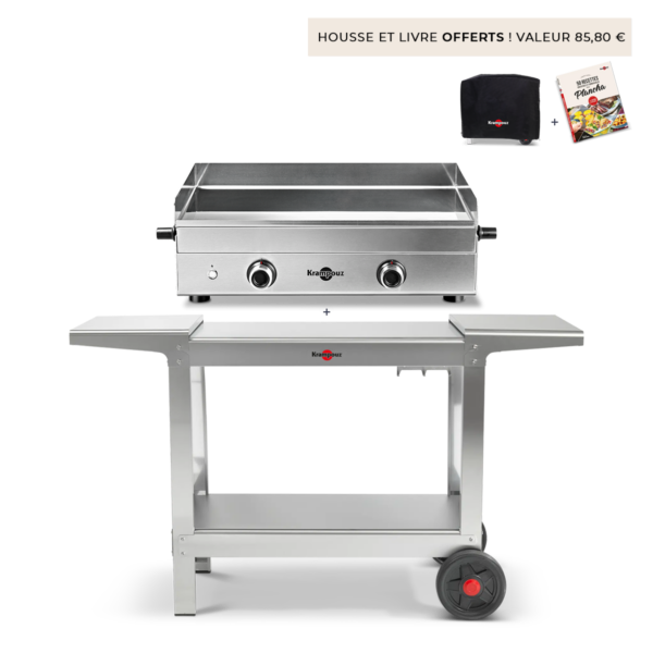 Pack • Plancha Design gaz + Chariot Plein Air