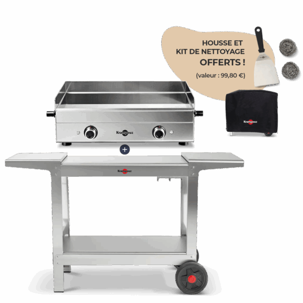 Pack • Plancha Design élec. + Chariot Plein Air